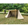 Geteld Tent - 3 x 6 m - LINEN - side opening