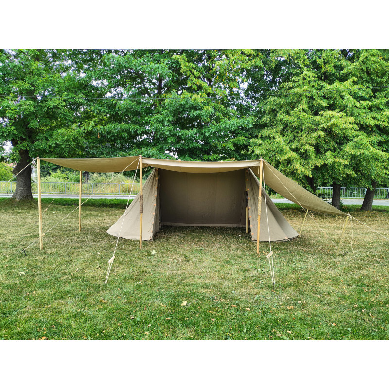 Geteld Tent - 3 x 6 m - LINEN - side opening