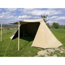 Geteld Tent - 3 x 5 m - LINEN - side opening