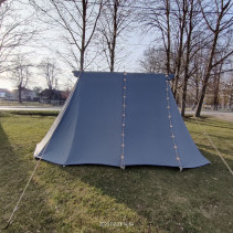 Geteld Tent 2,5 x 4 m with baldachin - wool