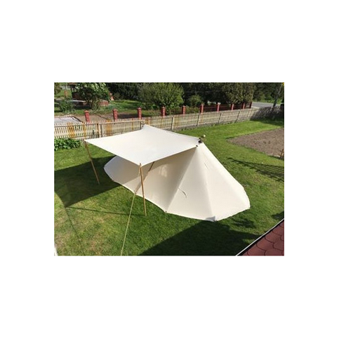 Saxon / Norman Tent 3 x 4,5 m with a canopy, cotton