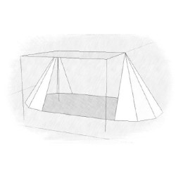 Groundsheet for Merchant Tent 2,5 x 4 m - cotton