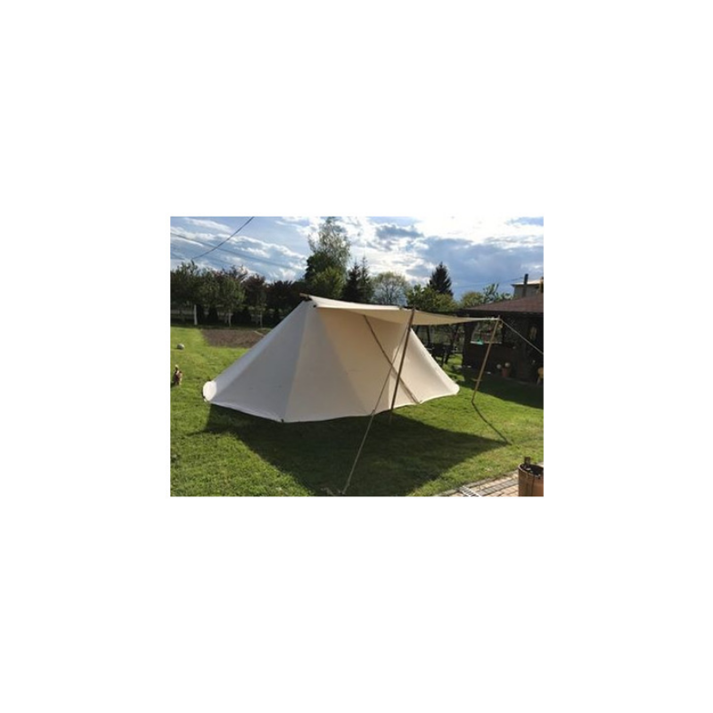 Geteld Tent 4 x 7 m - cotton - with baldachin