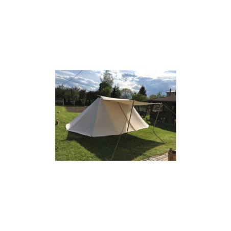 Geteld Tent 4 x 7 m - cotton - with baldachin