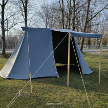 Geteld 3 x 6 m - waterproof wool - front opening