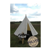 Cone Tent - ⌀ 4 m x 2,5 m high - wool - waterproof and impregnated