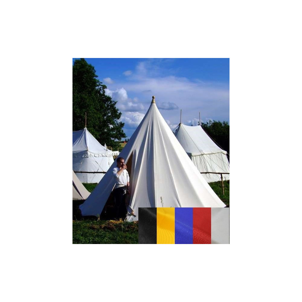 Cone Tent - ⌀ 5 m x 3,5 m high - wool - waterproof and impregnated