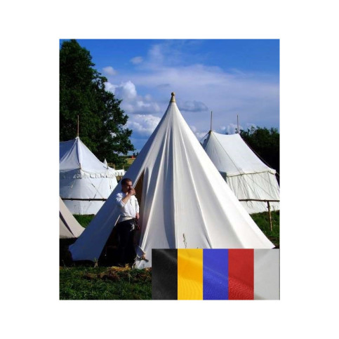 Cone Tent - ⌀ 5 m x 3,5 m high - wool - waterproof and impregnated