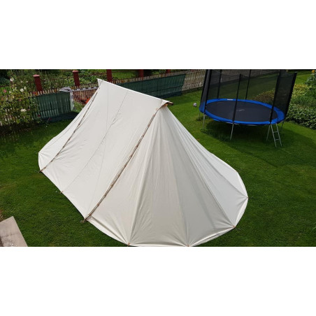 Geteld Tent 4 x 8,5 m - cotton - with baldachin