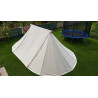 Geteld Tent 4 x 8,5 m - cotton - with baldachin