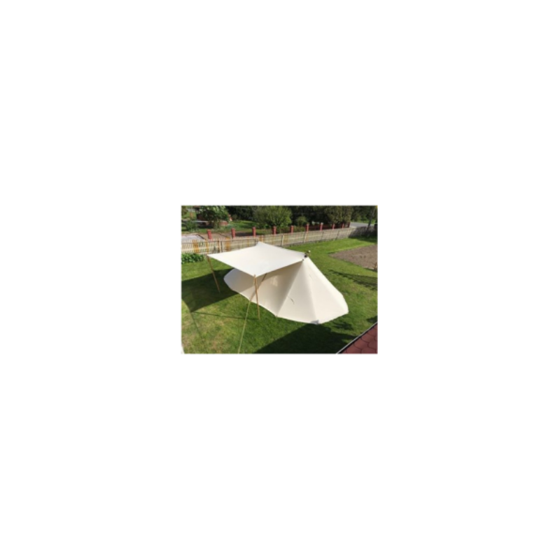 Geteld Tent 4 x 8,5 m - cotton - with baldachin