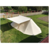 Geteld Tent 4 x 8,5 m - cotton - with baldachin