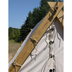 Viking tent from Oseberg - 6 x 2- cotton - version with frame