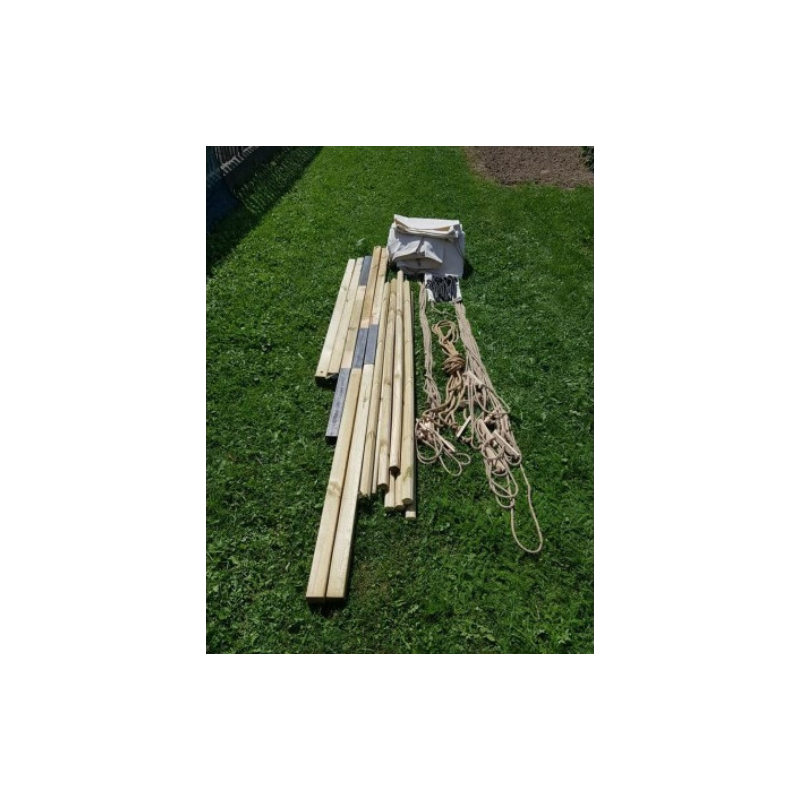 Wooden poles set for Barn Tent XV c. - 3 x 3 - cotton Wooden poles set for Barn Tent XV c. - 3 x 3 - cotton