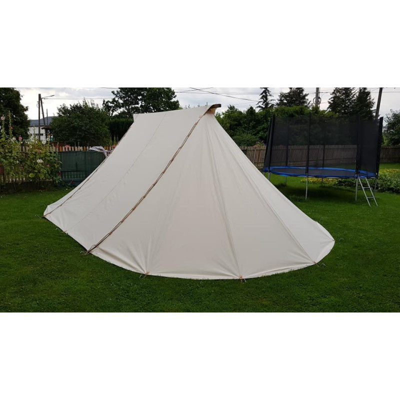 Geteld - 4 x 8,5 m - cotton - side opening