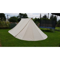 Geteld 5 x 9,5 m - cotton - front opening