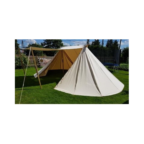 Geteld 5 x 9,5 m - cotton - front opening