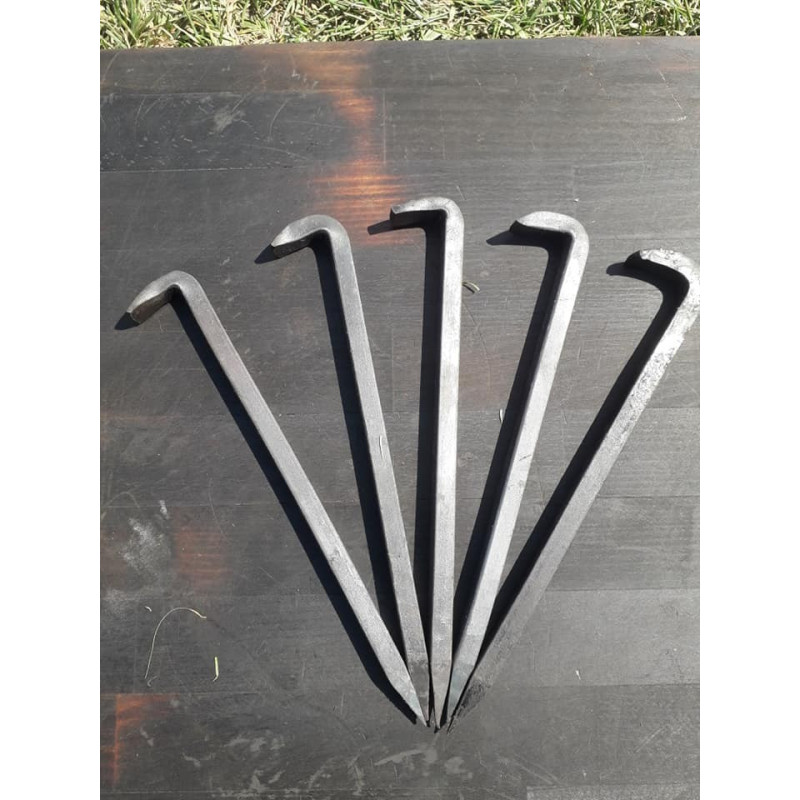 Forged Tent Pegs for Geteld 3 x 6 m - wool - front opening