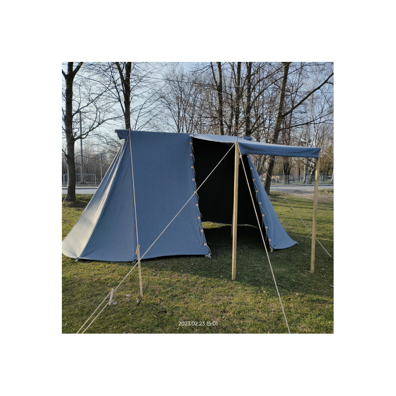 Geteld - 4 x 6 m - cotton - side opening