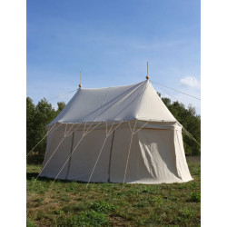 Umbrella with two poles (6x3m) - cotton