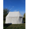 Umbrella with two poles (6x3m) - cotton