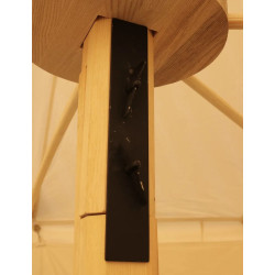 Umbrella with two poles (6x3m) - cotton