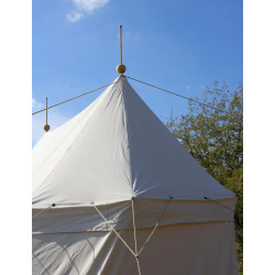 Umbrella with two poles (6x3m) - cotton