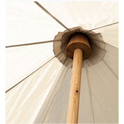 Umbrella Tent with one pole 4 m diameter - cotton