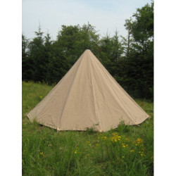Conical Tent - 4m diameter x 3,5 m high - cotton impregnated
