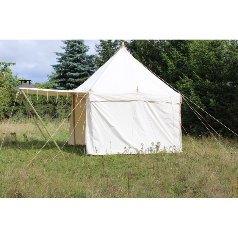 Square Tent 4 x 4 m - cotton