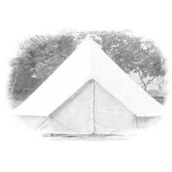 BELL Tent - 5 m diameter - 3,5 m high -  linen