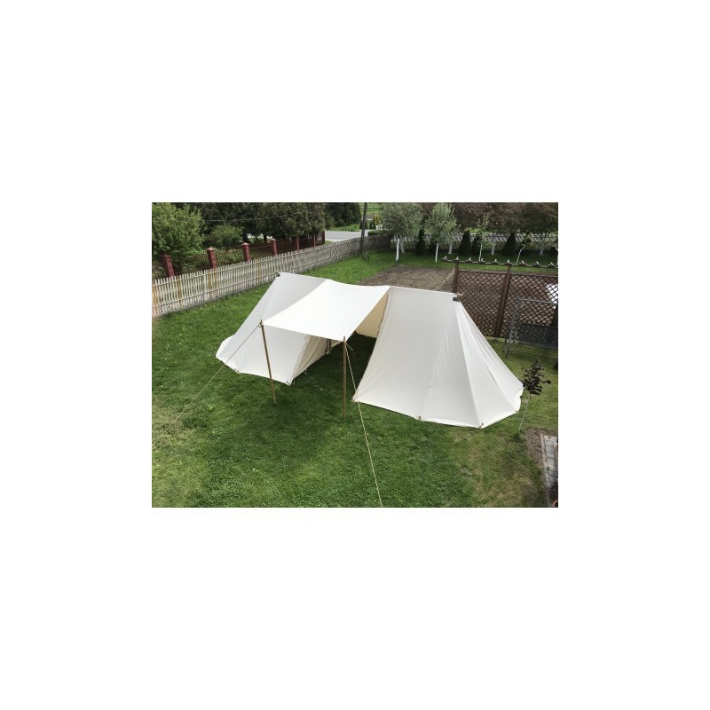 Long Double Tent - 3 x 8 m - cotton