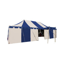 Knight Tent 5 x 9 m / blue-white / cotton