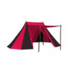 Saxon Tent 4 - 6 m - black-red - cotton