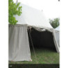 Two poles pavilion 4 x 7 m x 4 m high - linen